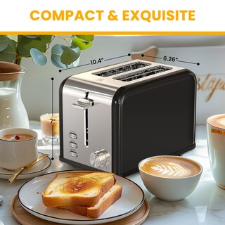 Foto 2 | Toaster Simple Deluxe Para 2 Rebanadas Y 6 Unidades Para Dorar, Acero Inoxidable S - Venta Internacional.