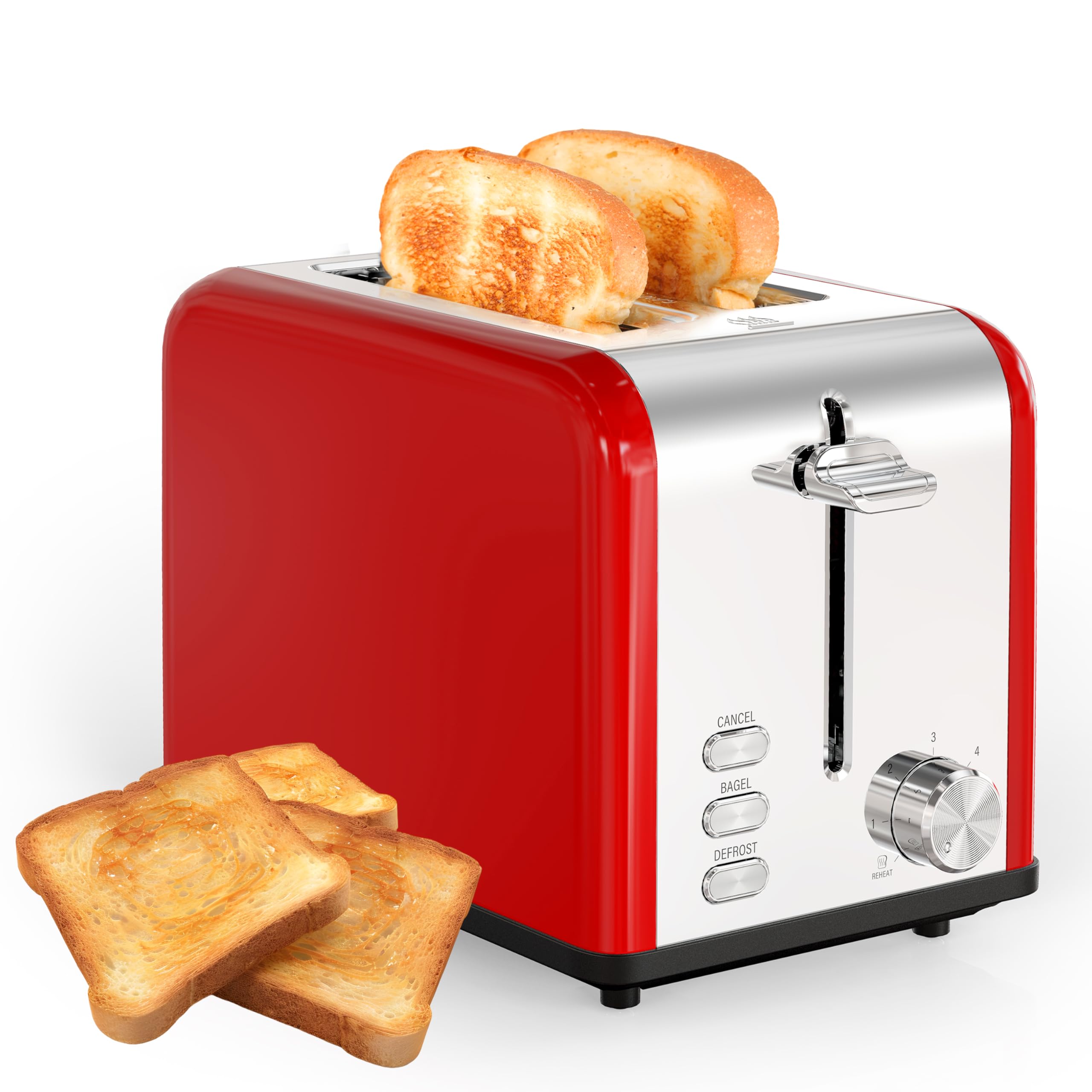 Foto 1 | Toaster Simple Deluxe Para 2 Rebanadas Y 6 Unidades Para Dorar, Acero Inoxidable S - Venta Internacional.