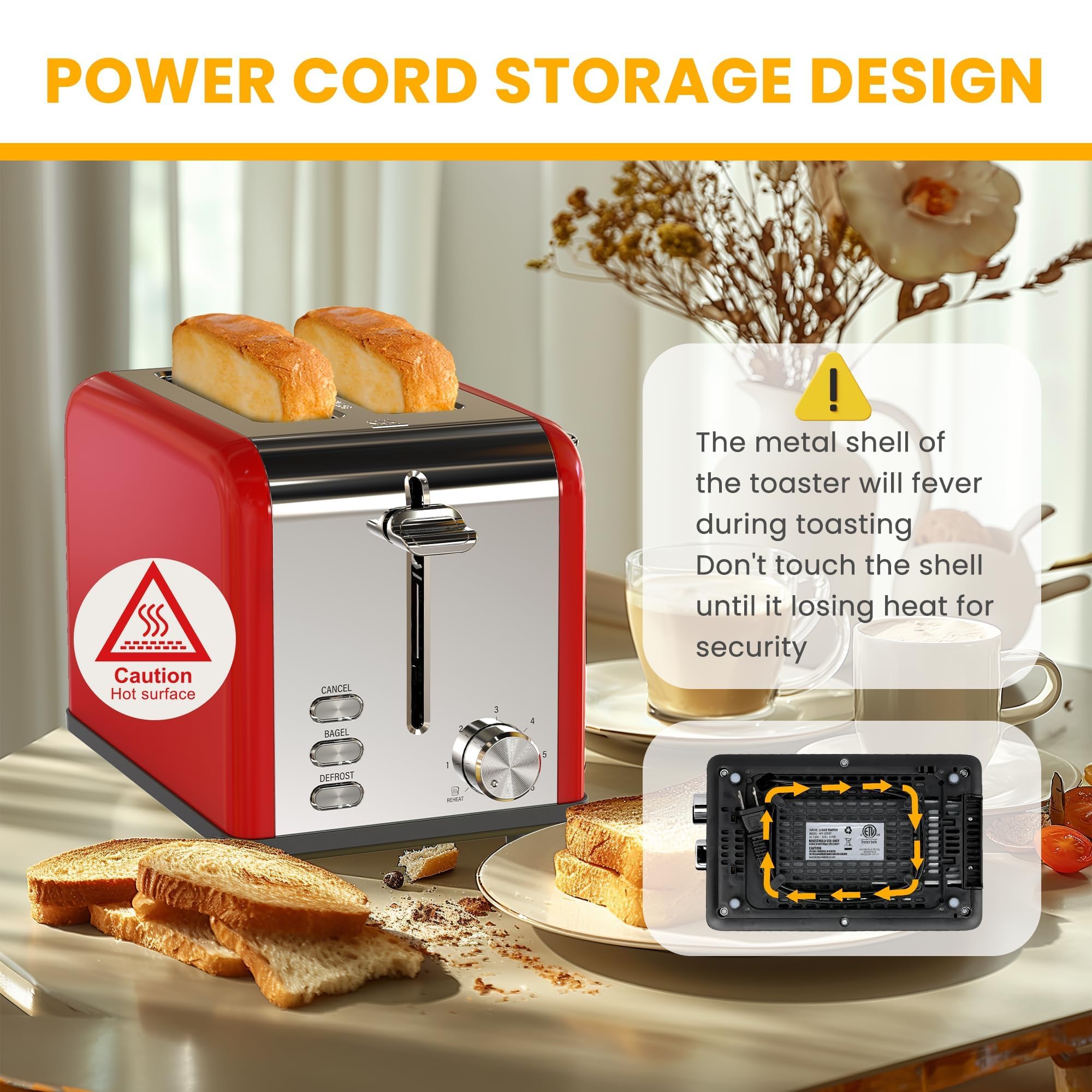 Foto 6 pulgar | Toaster Simple Deluxe Para 2 Rebanadas Y 6 Unidades Para Dorar, Acero Inoxidable S - Venta Internacional.