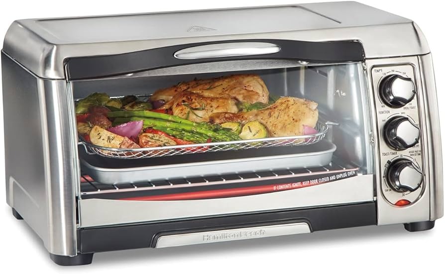 Foto 3 pulgar | Horno Tostador con Freidora de Aire Hamilton Beach 31323 6 Rebanadas