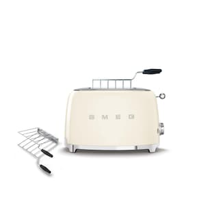 Foto 1 | Combinación De Tostadora Y Estante Para Sándwiches Smeg Retro Cream Para 2 Rebanadas - Venta Internacional.
