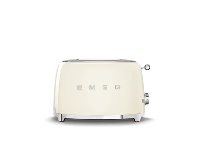 Foto 2 | Combinación De Tostadora Y Estante Para Sándwiches Smeg Retro Cream Para 2 Rebanadas - Venta Internacional.