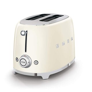 Foto 4 | Combinación De Tostadora Y Estante Para Sándwiches Smeg Retro Cream Para 2 Rebanadas - Venta Internacional.