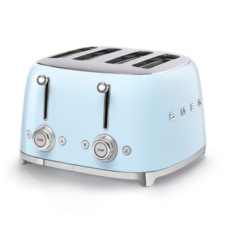 Foto 1 | Tostadora Smeg, Estilo Años 50, Estética Retro, 4 Rebanadas, Tsf03pbus, Azul - Venta Internacional.