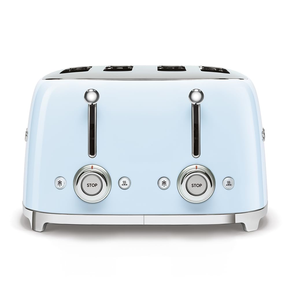 Foto 5 pulgar | Tostadora Smeg, Estilo Años 50, Estética Retro, 4 Rebanadas, Tsf03pbus, Azul - Venta Internacional.
