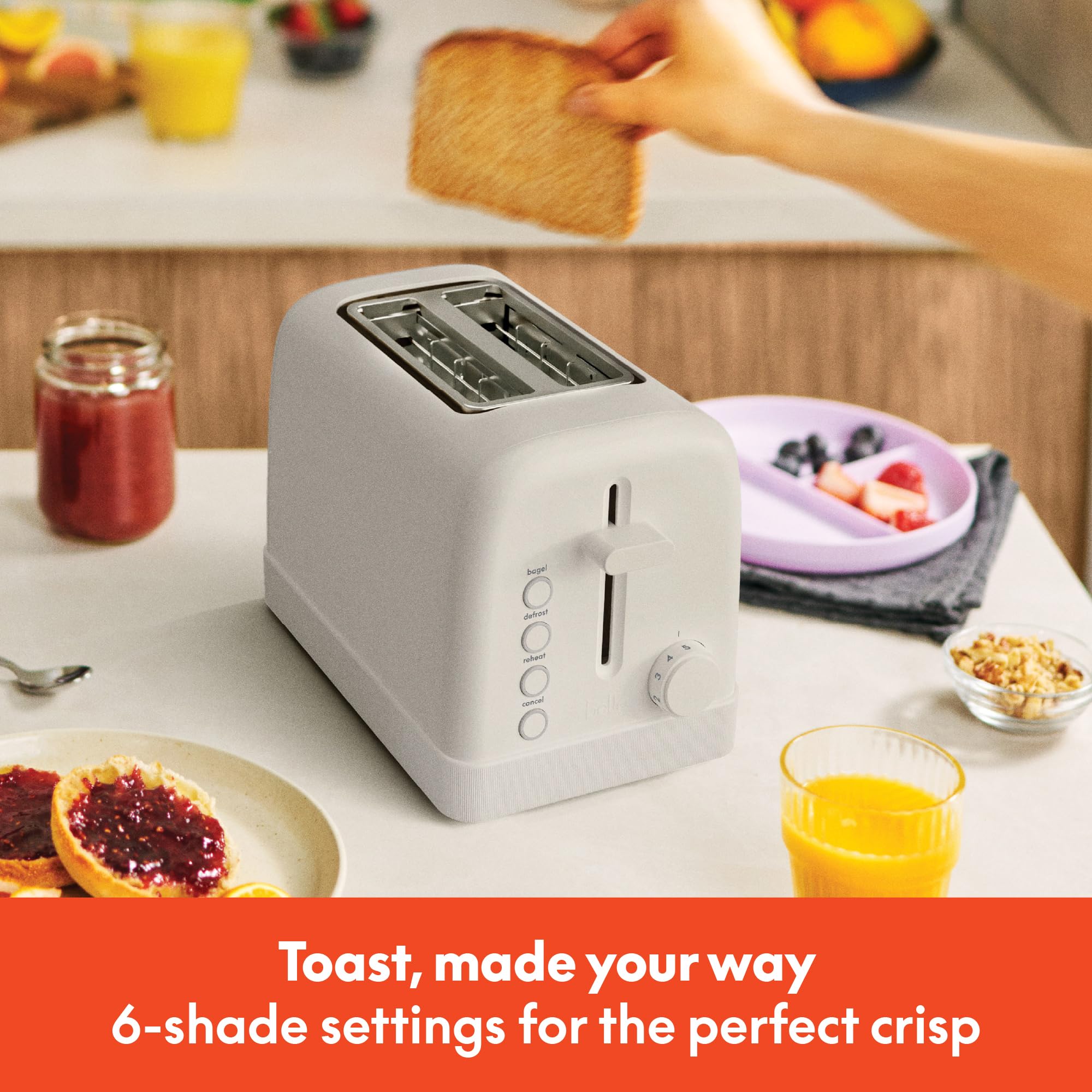 Foto 8 pulgar | Tostadora Bella, 2 Rebanadas, 900 W, 6 Ajustes, Control De Sombra, Leche De Avena - Venta Internacional.