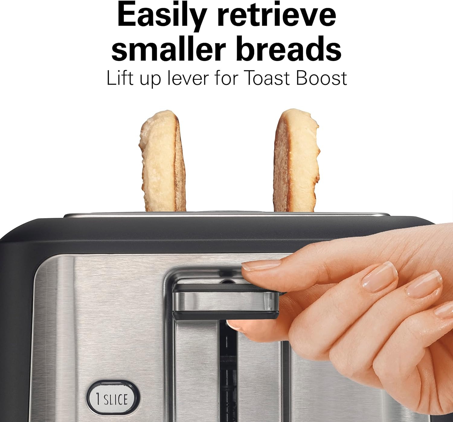 Foto 2 | Tostador 2 Rebanadas Gourmet Color Negro C/inox Hamilton Beach  (22996g)
