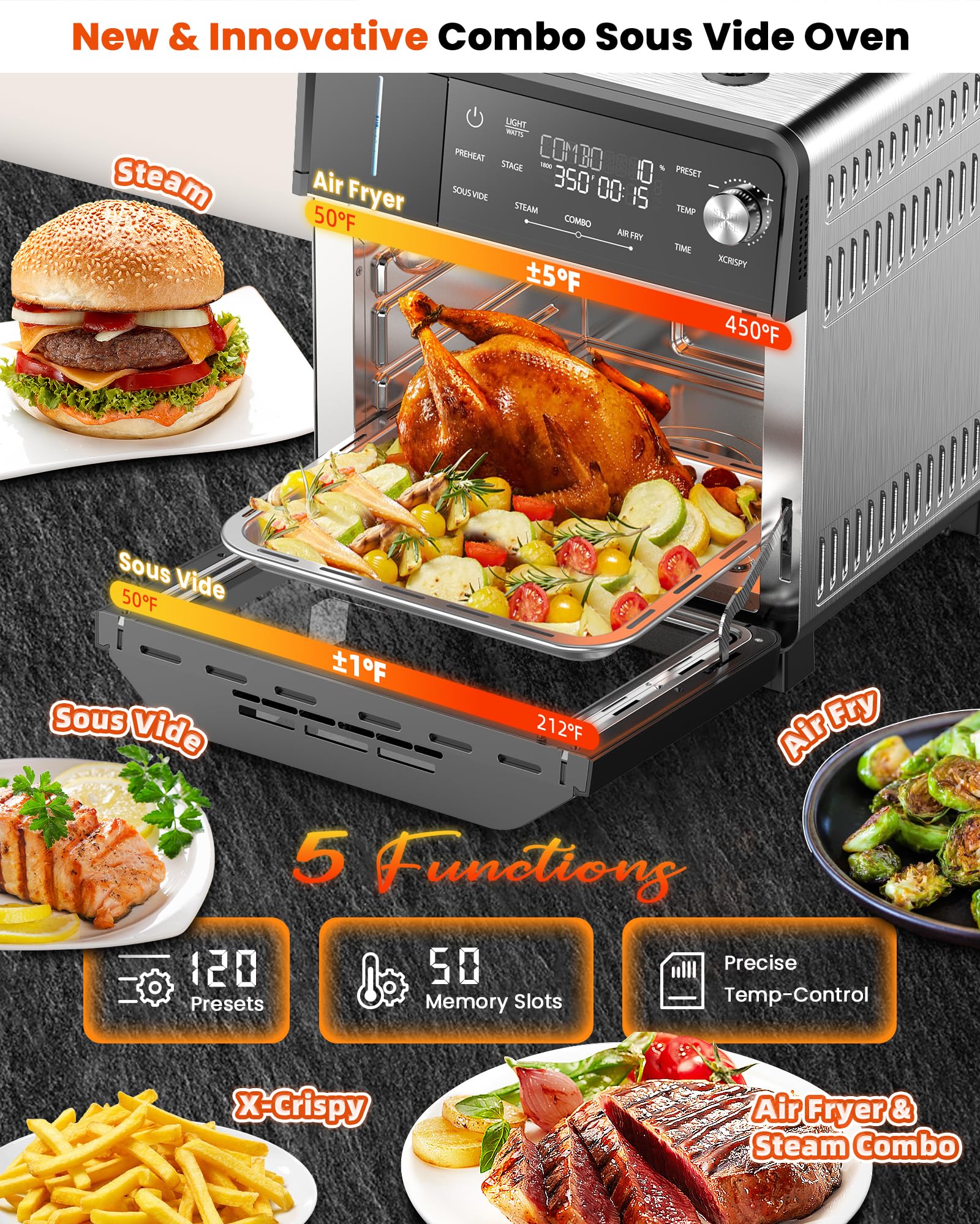 Foto 3 | Horno Tostador Nuwave de Acero Inoxidable-Venta Internacional