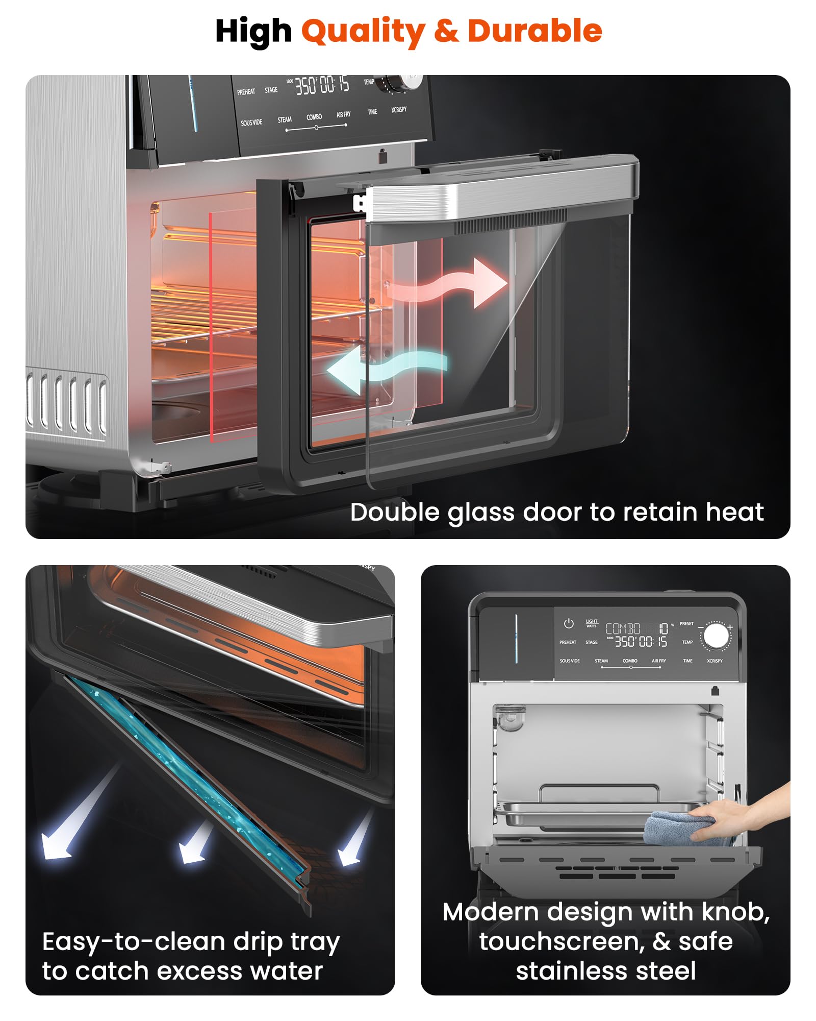 Foto 8 pulgar | Horno Tostador Nuwave de Acero Inoxidable-Venta Internacional