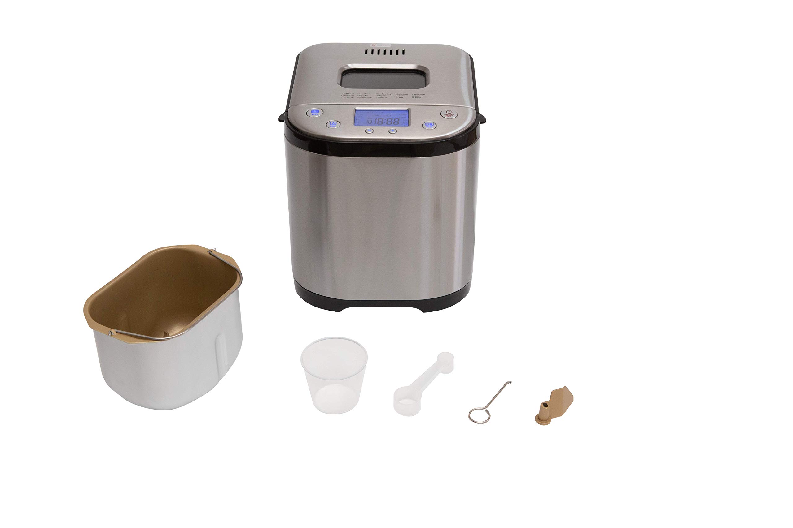 Foto 7 pulgar | Máquina Para Hacer Pan Frigidaire 15 En 1 2 Libras Xl De Acero Inoxidable - Venta Internacional.