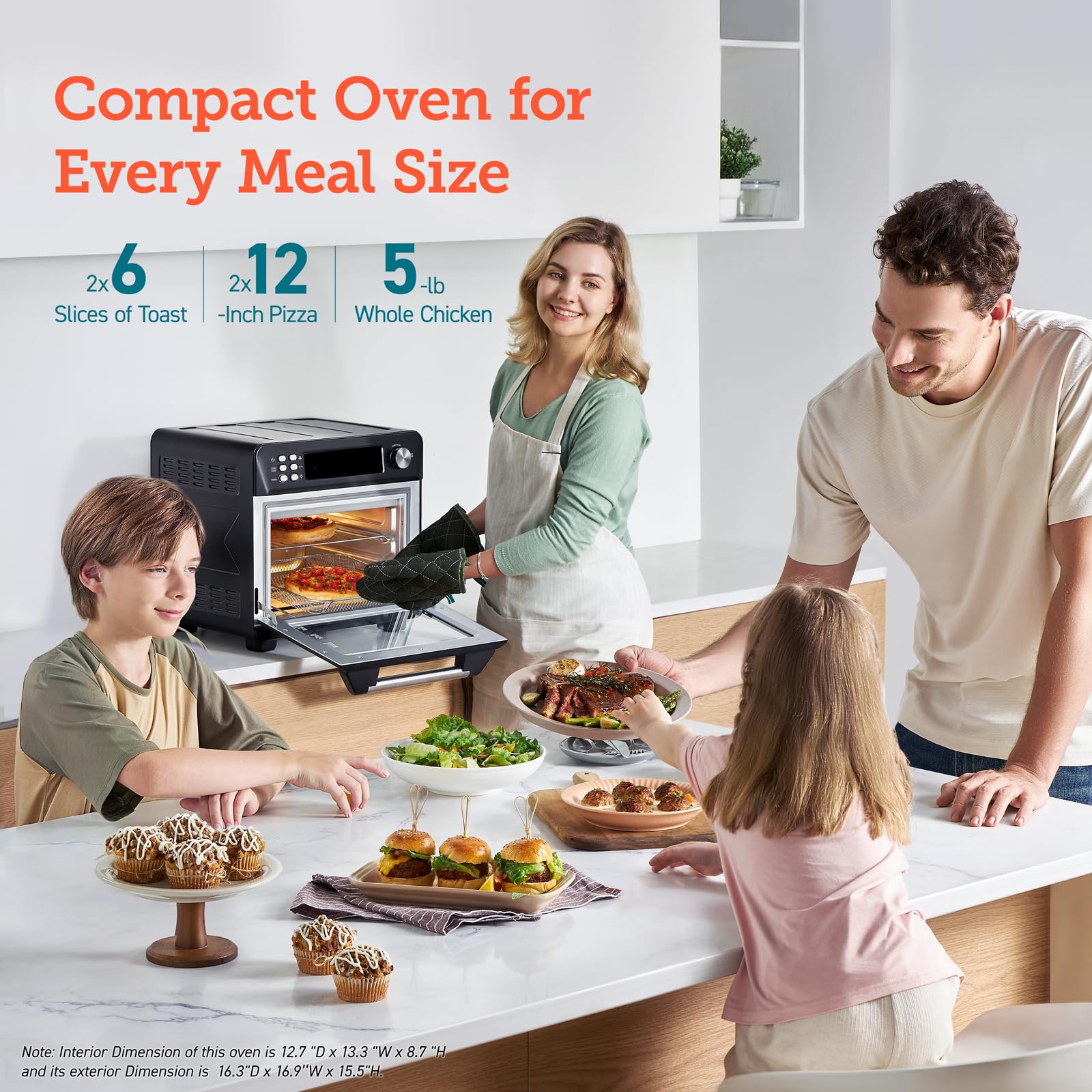 Foto 7 pulgar | Horno Tostador Air Fryer Cosori Smart 11 En 1 26 L Negro - Venta Internacional.