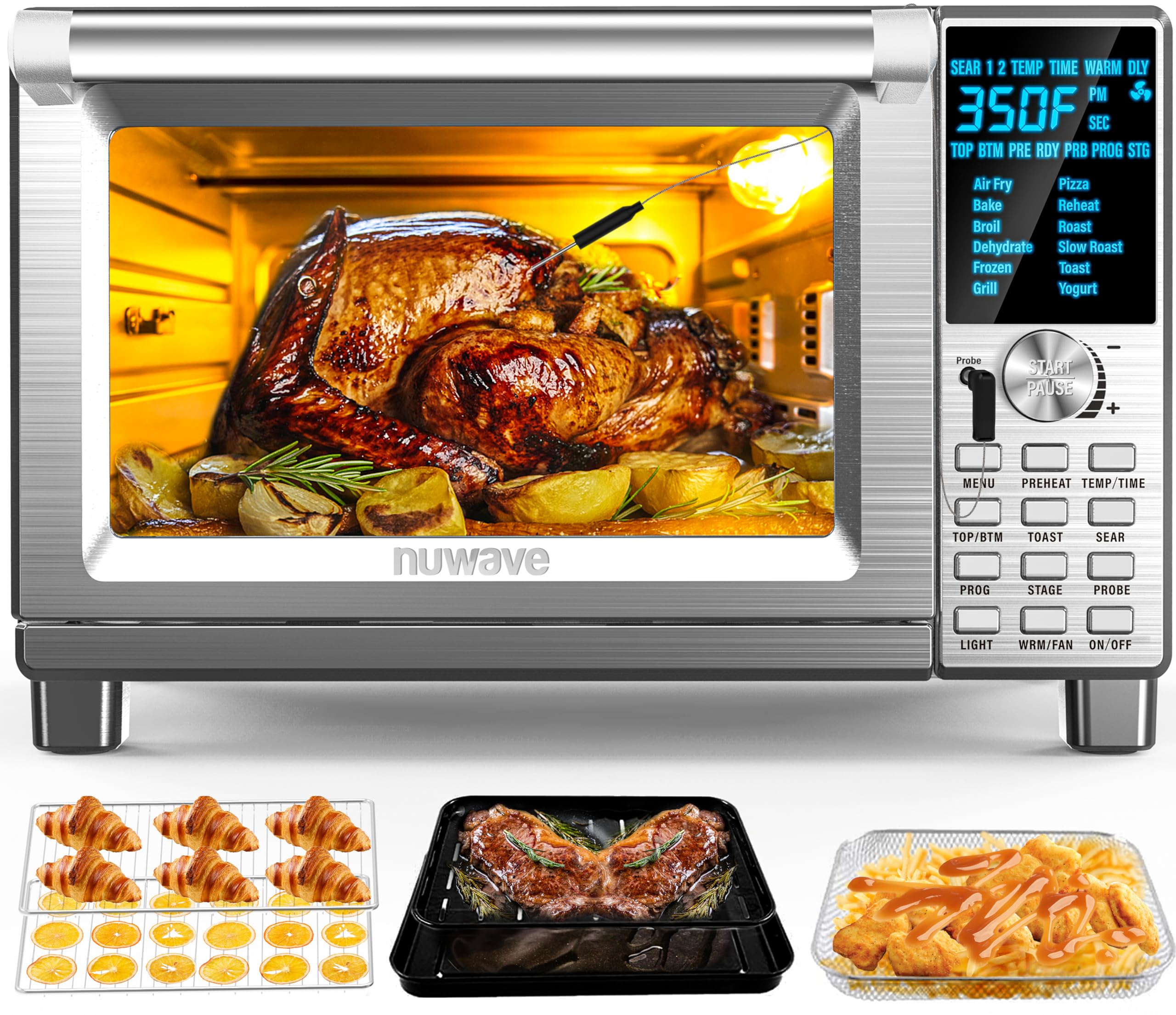 Foto 1 | Air Fryer Tostadora Horno Inteligente Nuwave Bravo 30l 12 En 1 - Venta Internacional.
