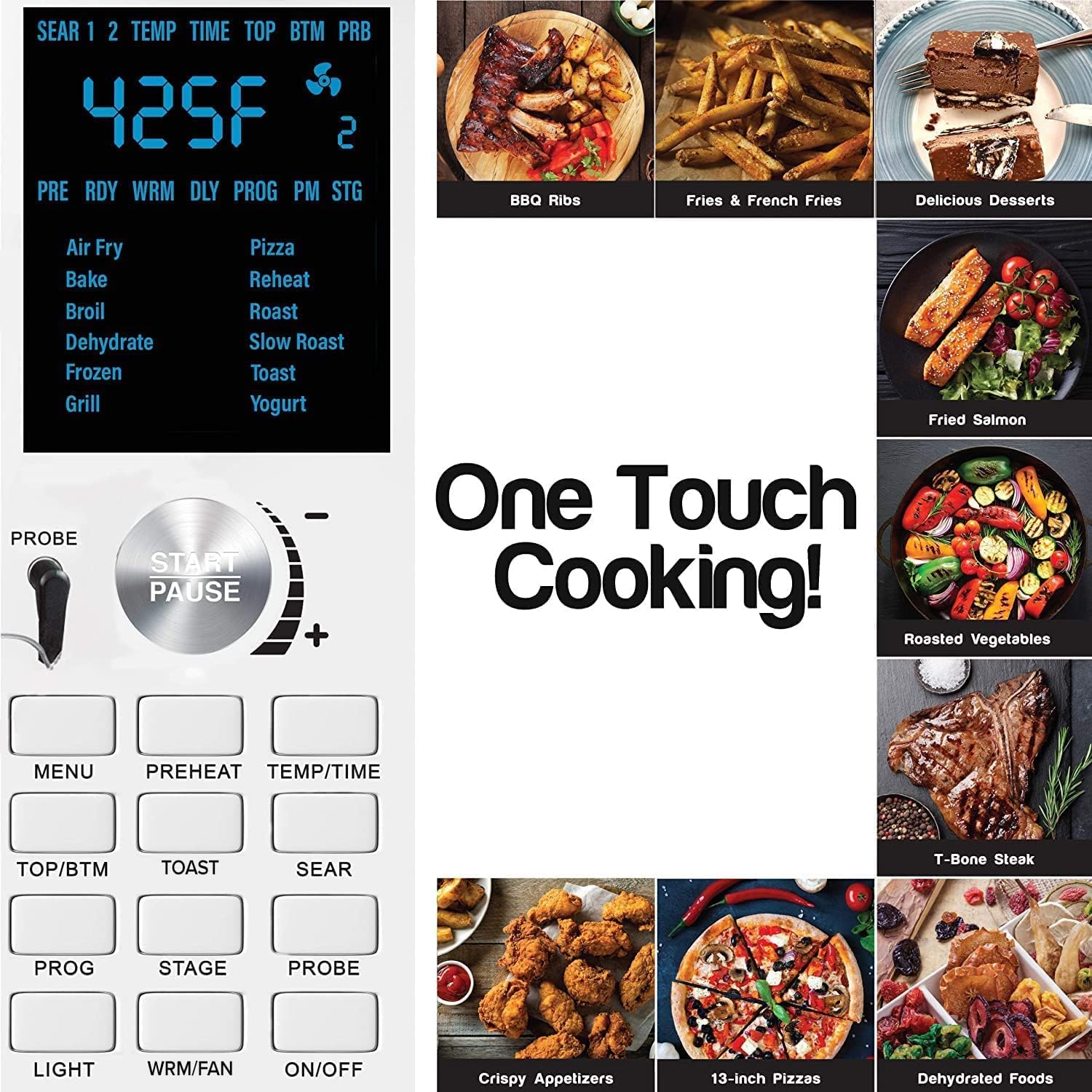 Foto 3 pulgar | Air Fryer Tostadora Horno Inteligente Nuwave Bravo 30l 12 En 1 - Venta Internacional.
