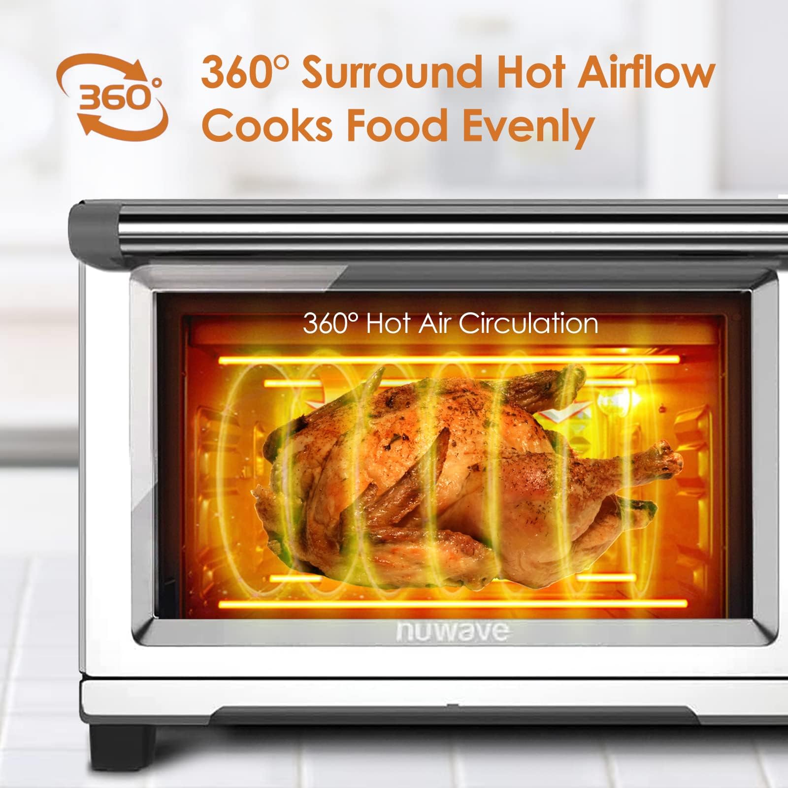 Foto 6 pulgar | Air Fryer Tostadora Horno Inteligente Nuwave Bravo 30l 12 En 1 - Venta Internacional.