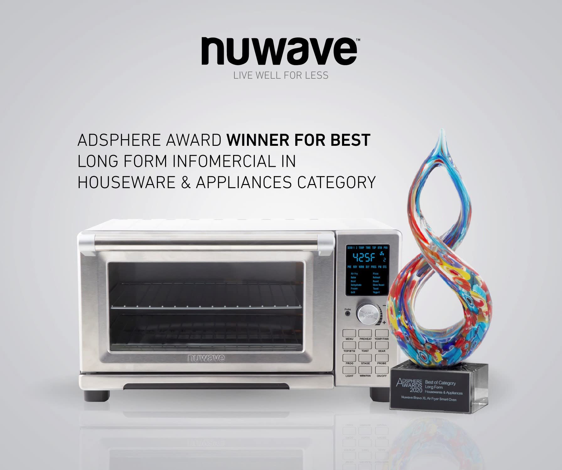Foto 8 pulgar | Air Fryer Tostadora Horno Inteligente Nuwave Bravo 30l 12 En 1 - Venta Internacional.