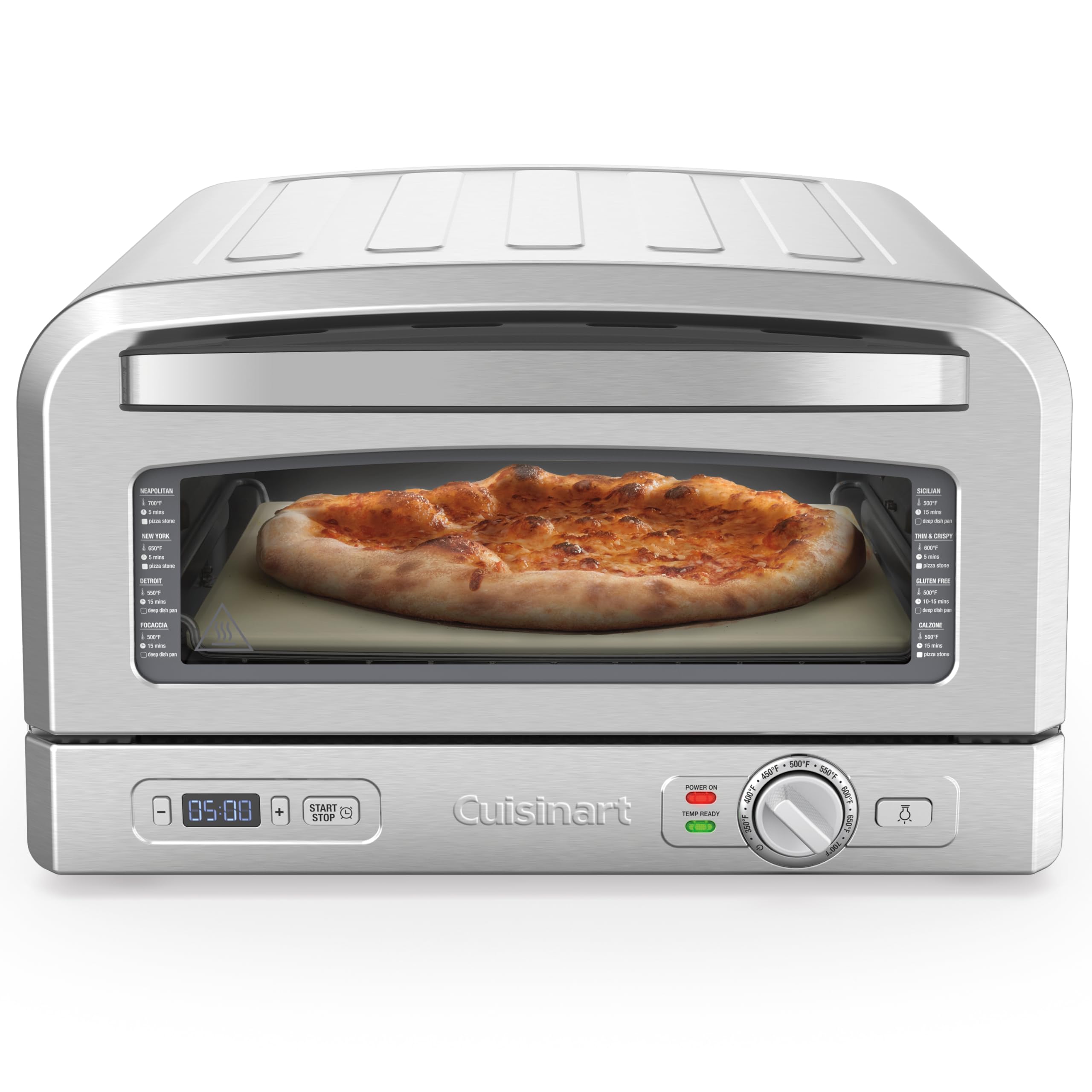Foto 2 pulgar | Horno Para Pizza Cuisinart Cpz-120 De Acero Inoxidable 30 Cm 350-700 W - Venta Internacional.