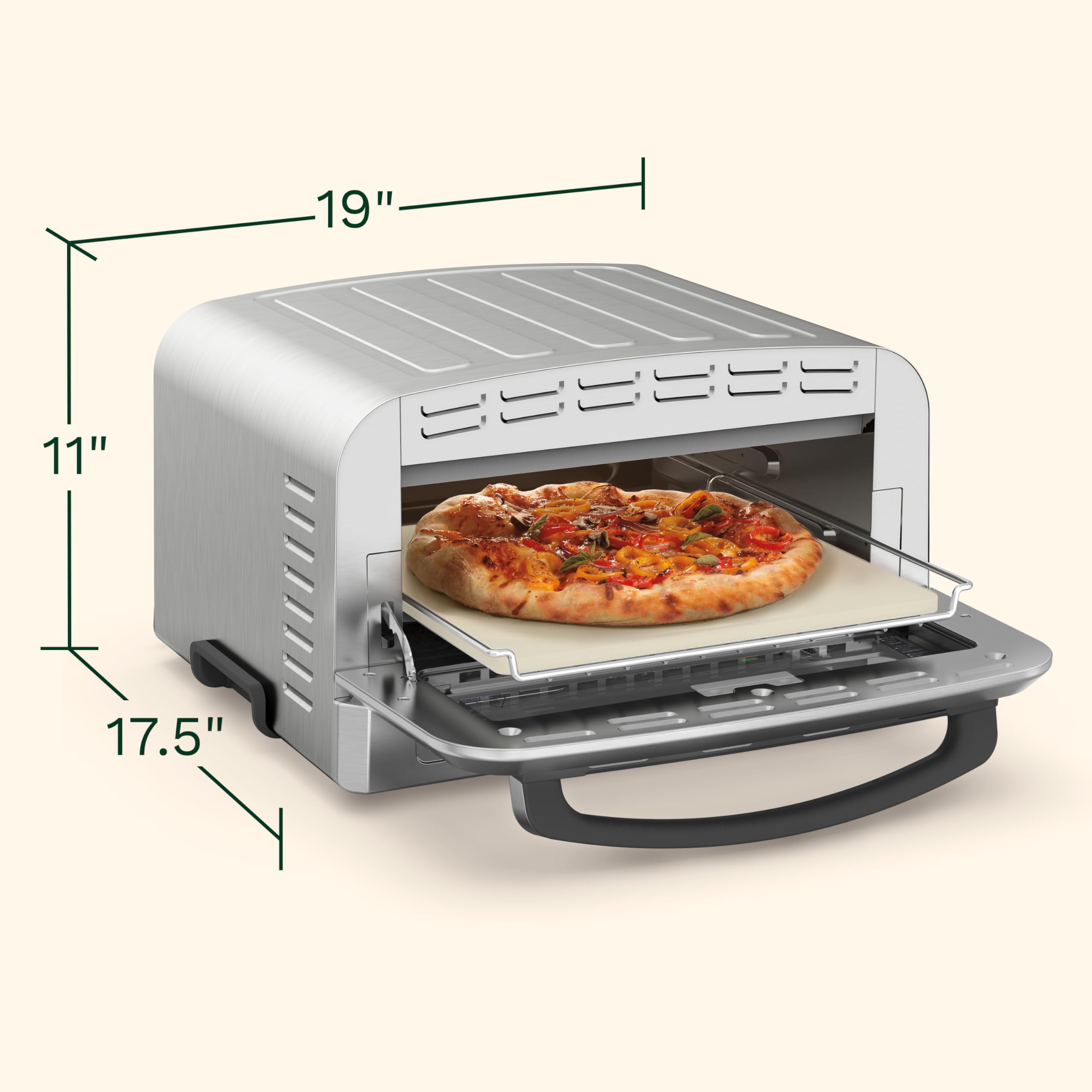 Foto 3 pulgar | Horno Para Pizza Cuisinart Cpz-120 De Acero Inoxidable 30 Cm 350-700 W - Venta Internacional.