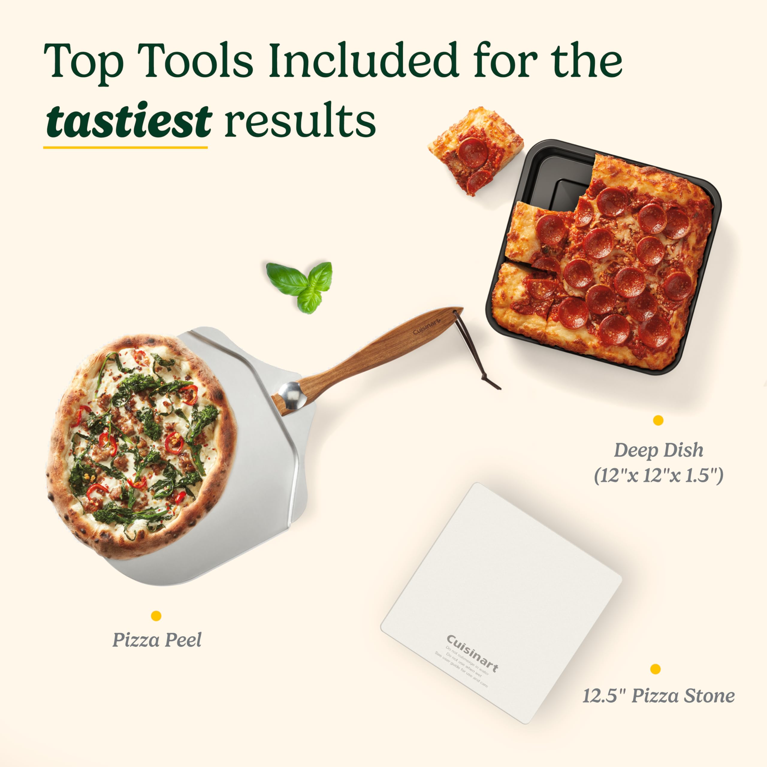 Foto 4 pulgar | Horno Para Pizza Cuisinart Cpz-120 De Acero Inoxidable 30 Cm 350-700 W - Venta Internacional.