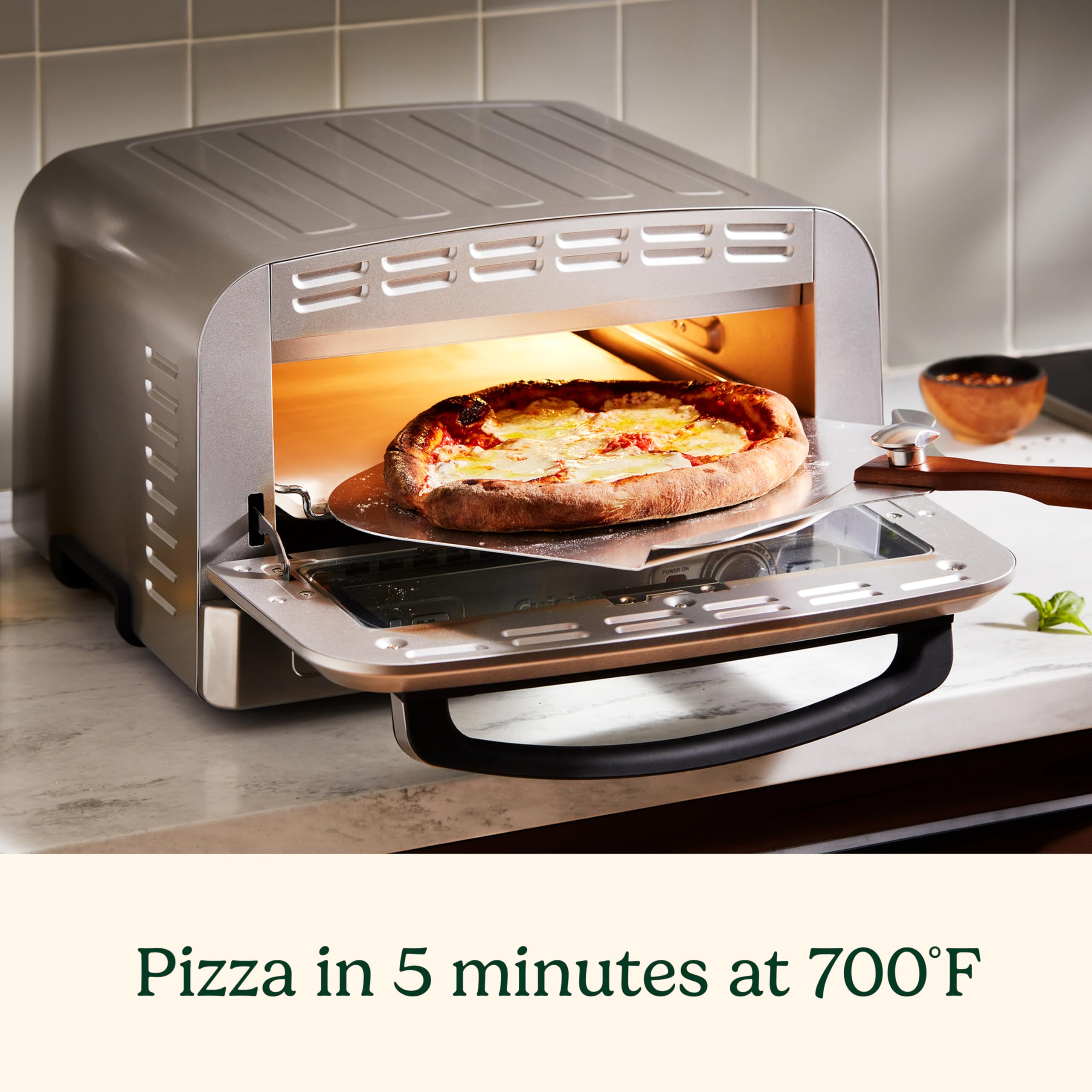 Foto 5 pulgar | Horno Para Pizza Cuisinart Cpz-120 De Acero Inoxidable 30 Cm 350-700 W - Venta Internacional.