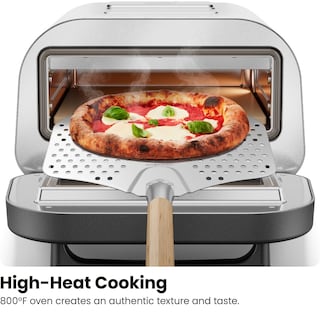 Foto 4 | Horno Eléctrico Para Pizza Chefman Para Interiores, 800 °f, 30 Cm, Con Piedra Y Cáscara - Venta Internacional.