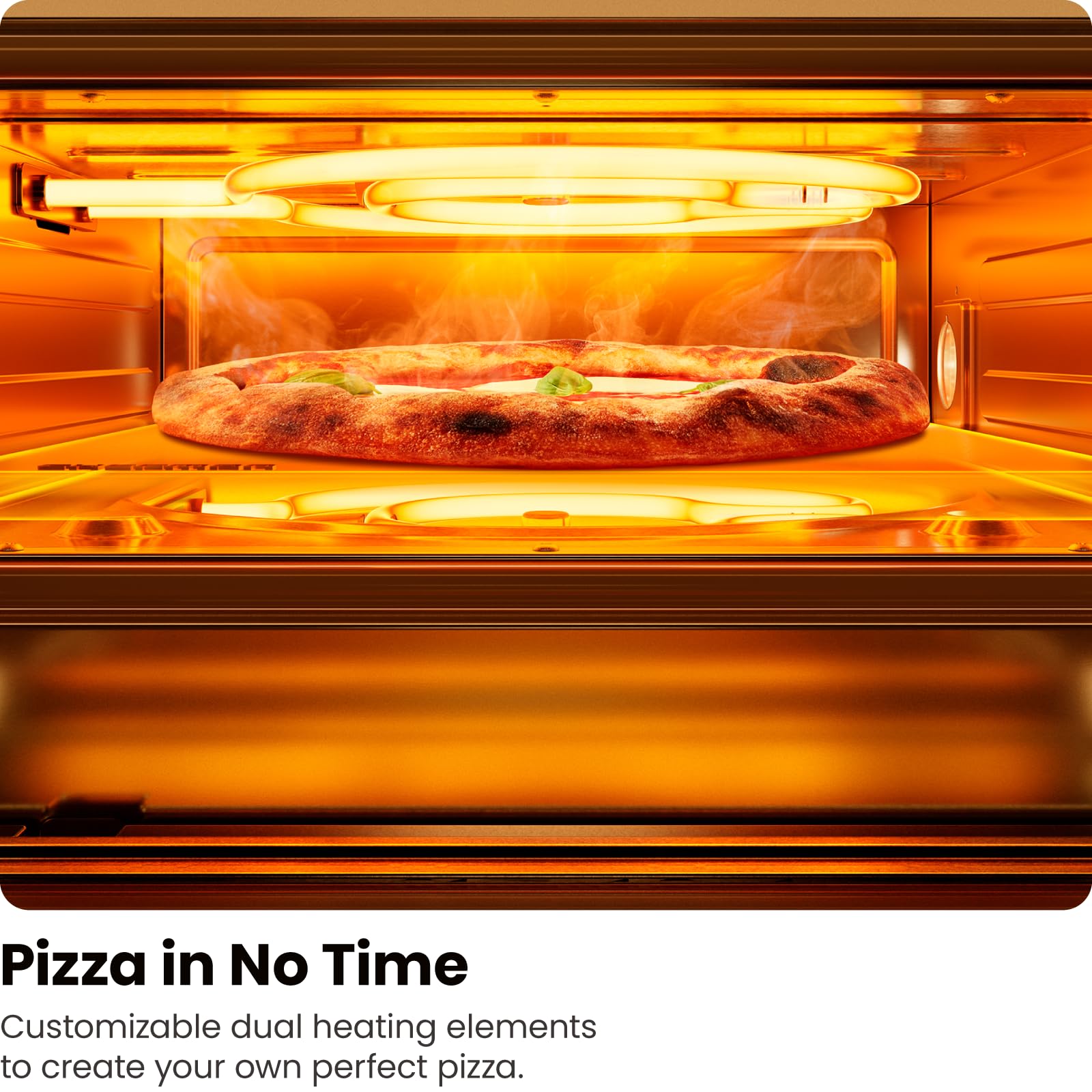 Foto 7 pulgar | Horno Eléctrico Para Pizza Chefman Para Interiores, 800 °f, 30 Cm, Con Piedra Y Cáscara - Venta Internacional.