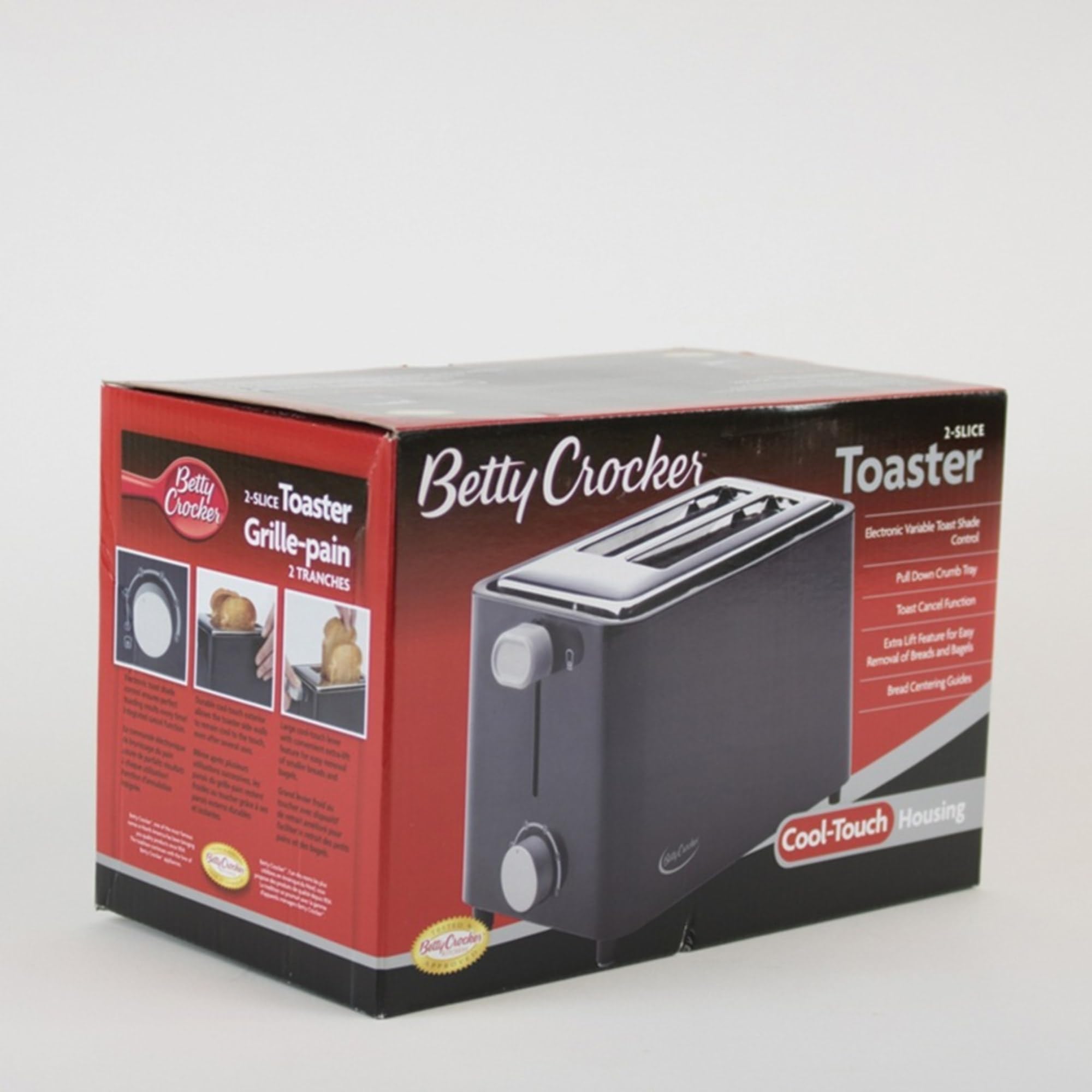 Foto 7 pulgar | Tostadora Betty Crocker Cool Wall Bc-2605cb De 2 Rebanadas  Color Negro - Venta Internacional.
