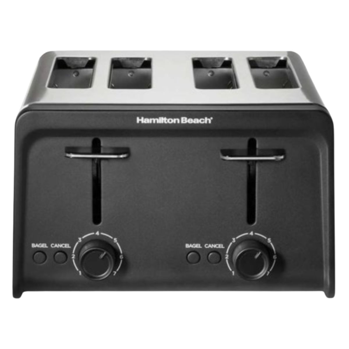 Foto 3 pulgar | Tostador De 4 Reb Acero Inoxidable/negro Hamilton Beach 24997f​
