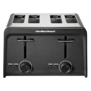 Foto 2 | Tostador De 4 Reb Acero Inoxidable/negro Hamilton Beach 24997f