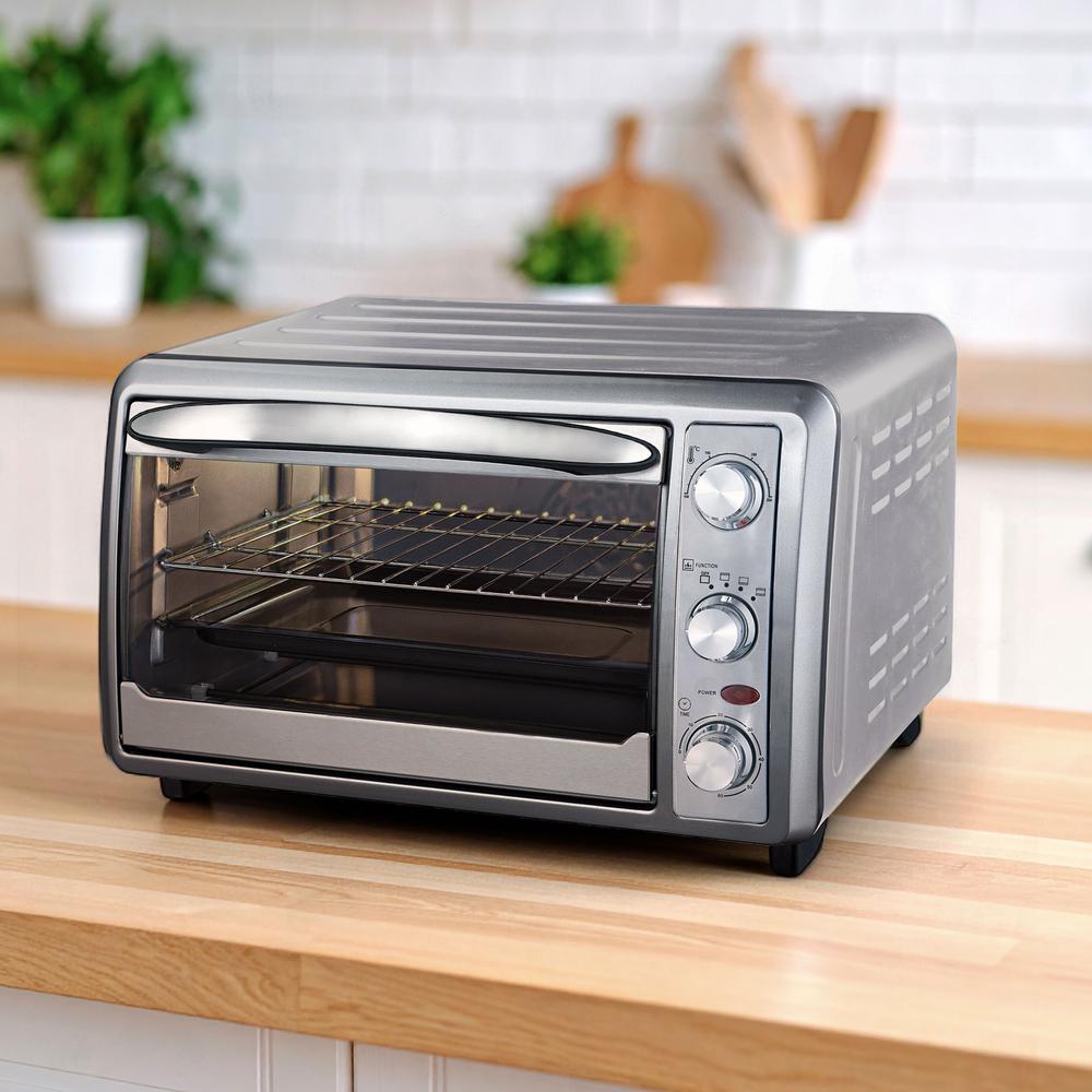 Foto 6 pulgar | Horno Eléctrico Tostador 24 Lt De Mesa 1500 W Acero Inox