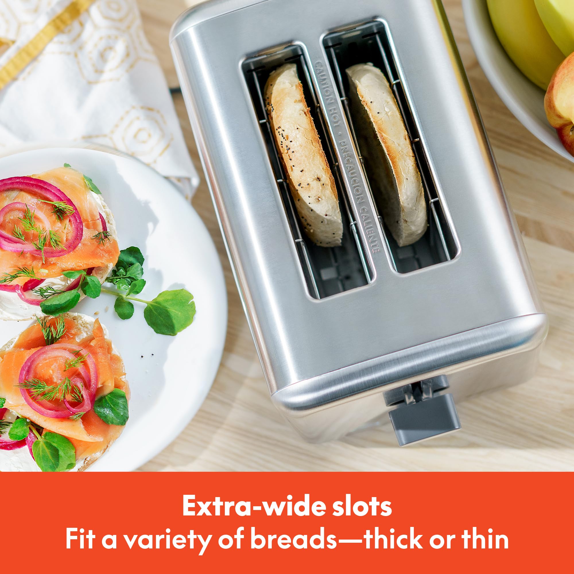 Foto 3 pulgar | Toaster Bella De Acero Inoxidable Con 2 Ranuras Extra Anchas - Venta Internacional.