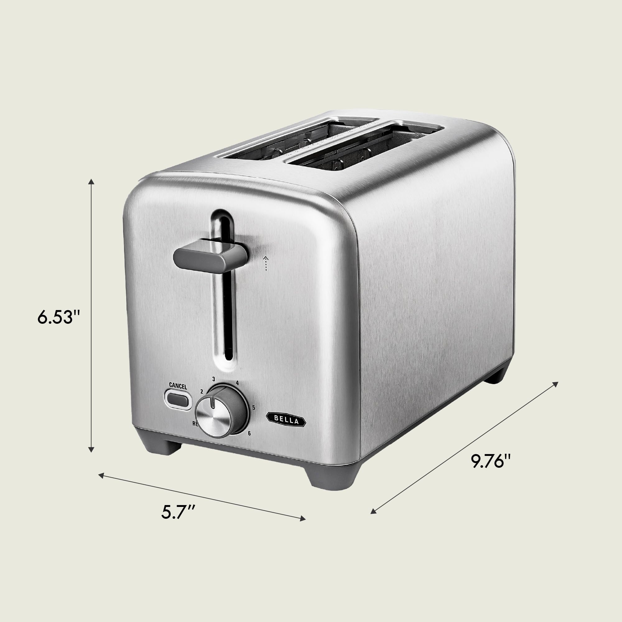 Foto 8 pulgar | Toaster Bella De Acero Inoxidable Con 2 Ranuras Extra Anchas - Venta Internacional.