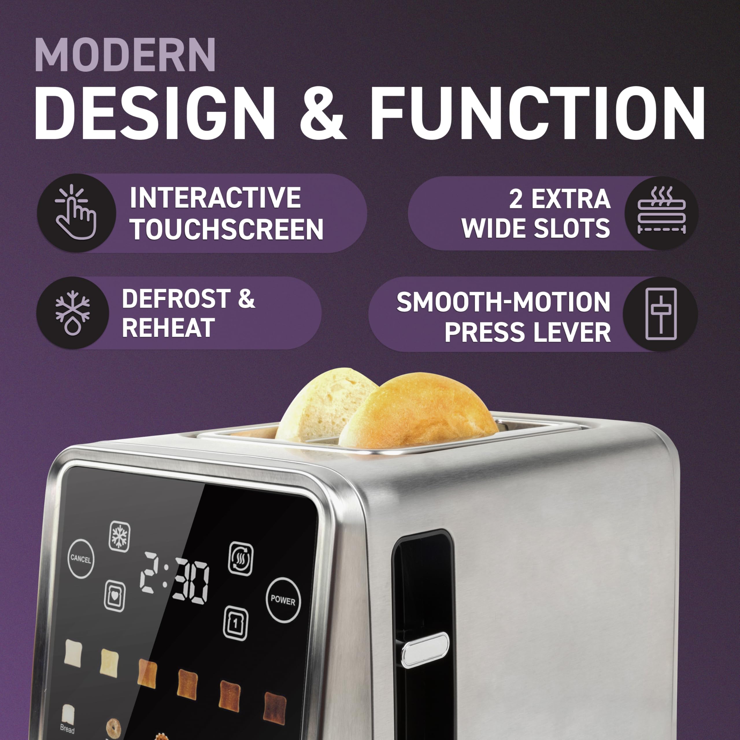 Foto 4 pulgar | Pantalla Táctil Toaster Inspirex De 2 Ranuras Extra Anchas - Venta Internacional.