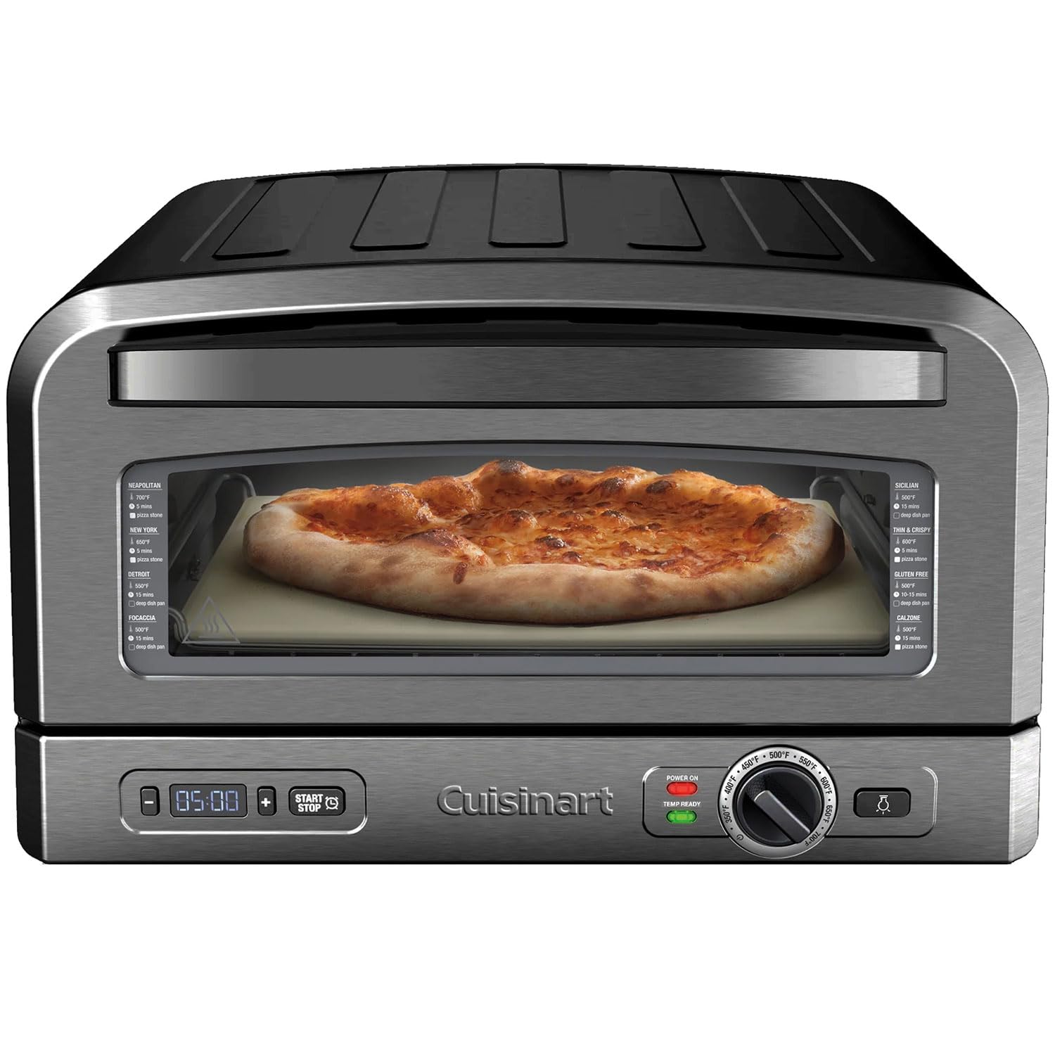 Foto 2 pulgar | Horno Para Pizza Cuisinart Cpz-120bks De Acero Inoxidable 30 Cm - Venta Internacional.