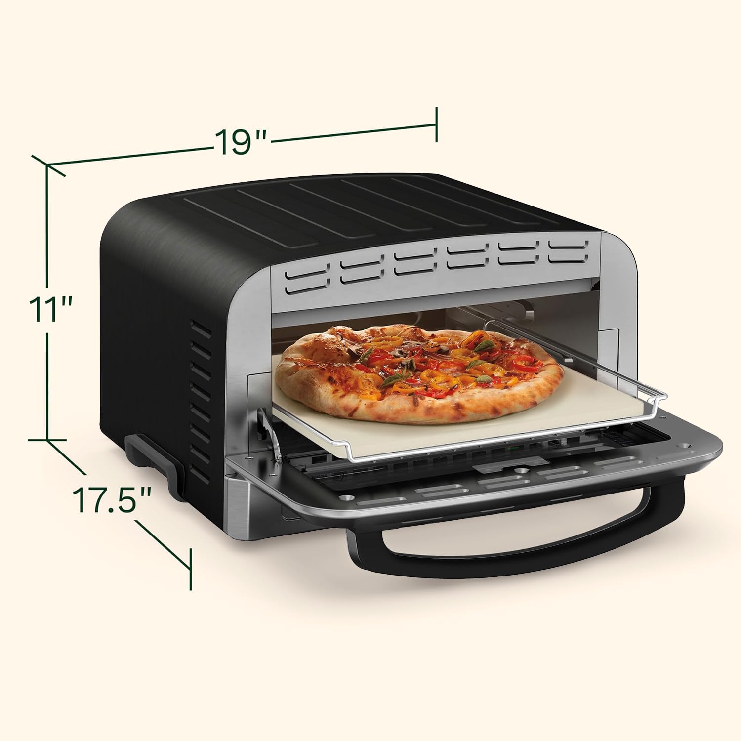 Foto 3 pulgar | Horno Para Pizza Cuisinart Cpz-120bks De Acero Inoxidable 30 Cm - Venta Internacional.