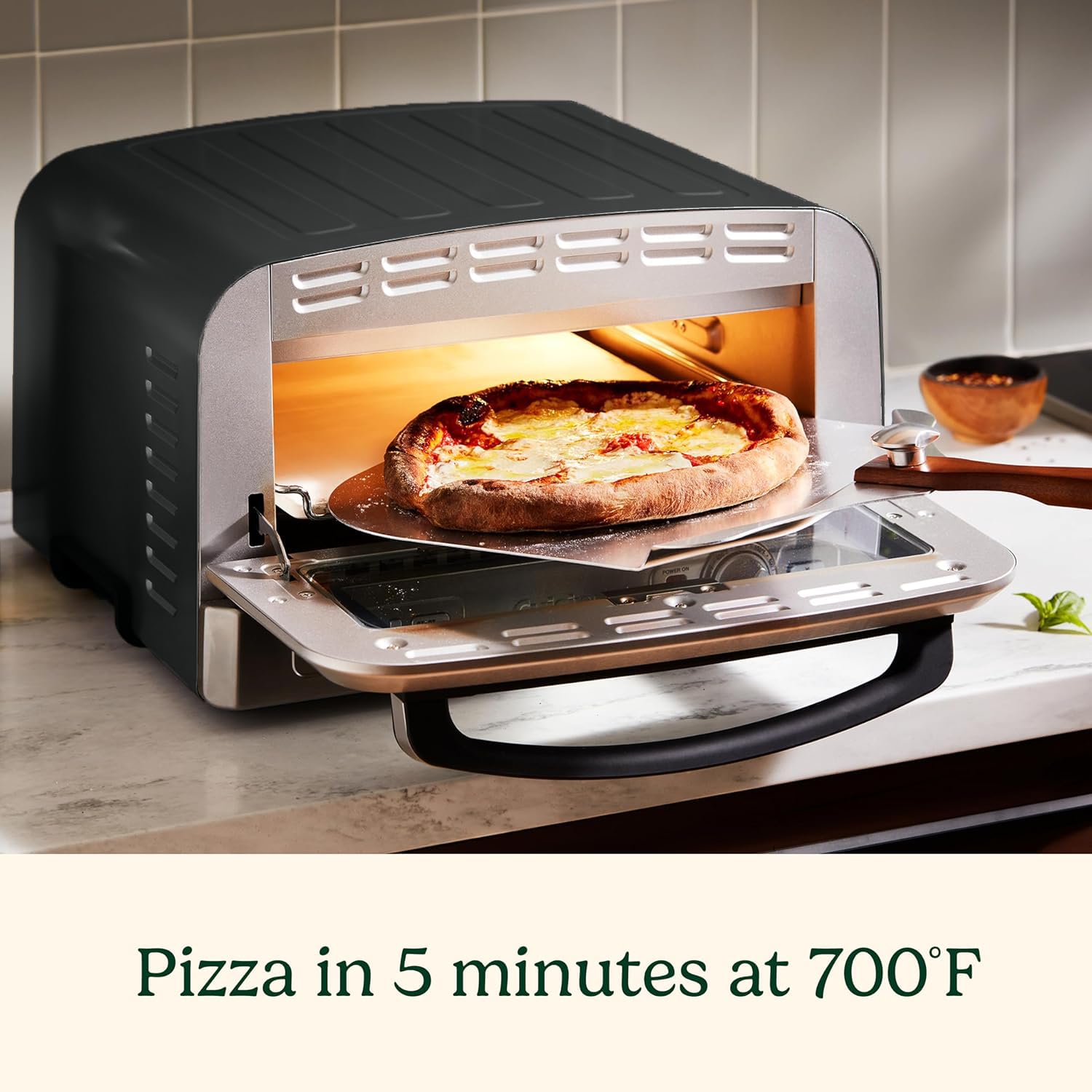 Foto 5 pulgar | Horno Para Pizza Cuisinart Cpz-120bks De Acero Inoxidable 30 Cm - Venta Internacional.