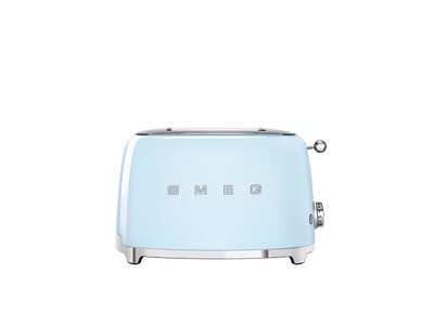 Foto 2 | Combinación De Tostadora Y Estante Para Sándwiches Smeg De 2 Rebanadas Color Azul Pastel - Venta Internacional.
