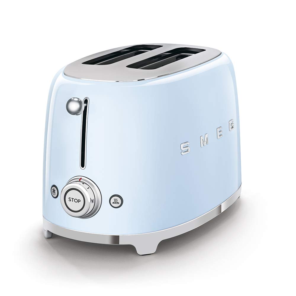 Foto 4 pulgar | Combinación De Tostadora Y Estante Para Sándwiches Smeg De 2 Rebanadas  Color Azul Pastel - Venta Internacional.