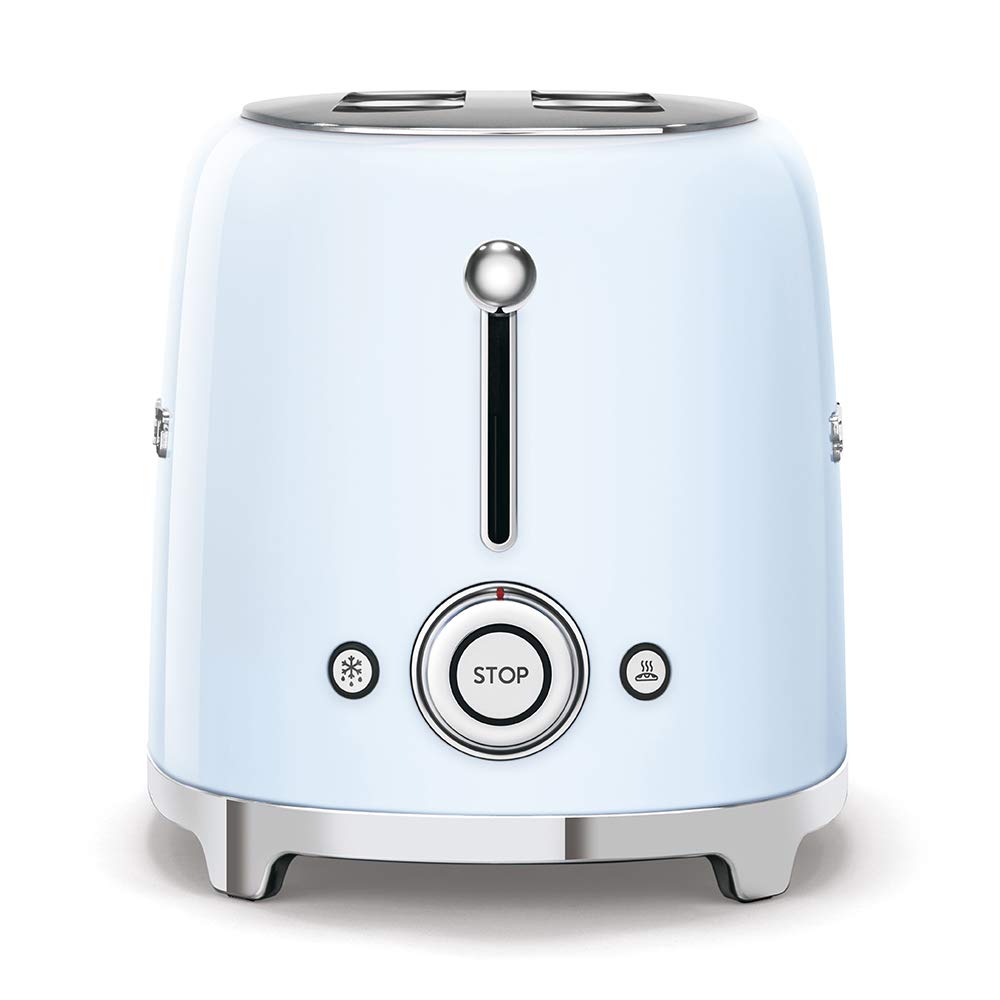 Foto 4 | Combinación De Tostadora Y Estante Para Sándwiches Smeg De 2 Rebanadas  Color Azul Pastel - Venta Internacional.