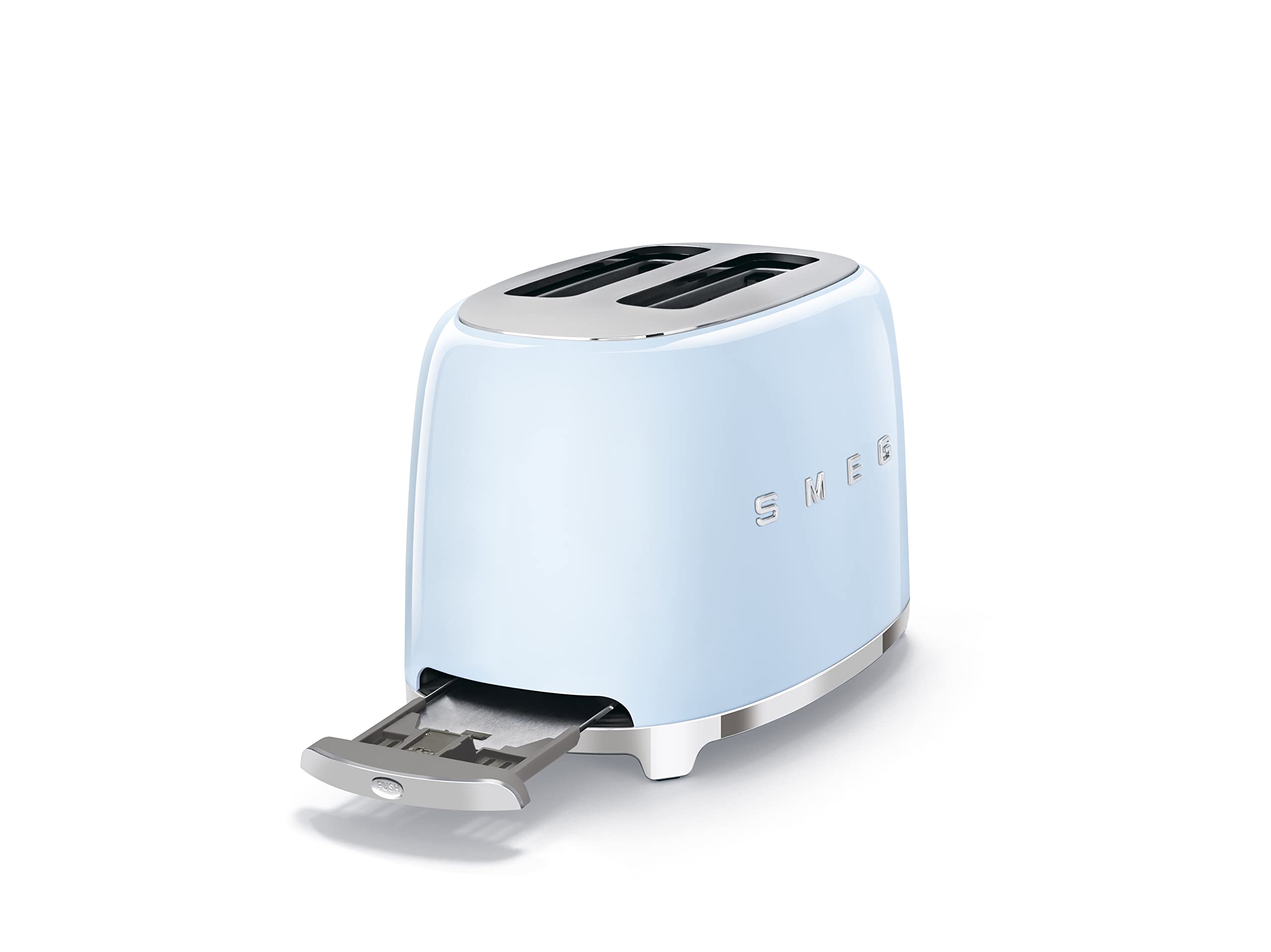 Foto 5 | Combinación De Tostadora Y Estante Para Sándwiches Smeg De 2 Rebanadas  Color Azul Pastel - Venta Internacional.