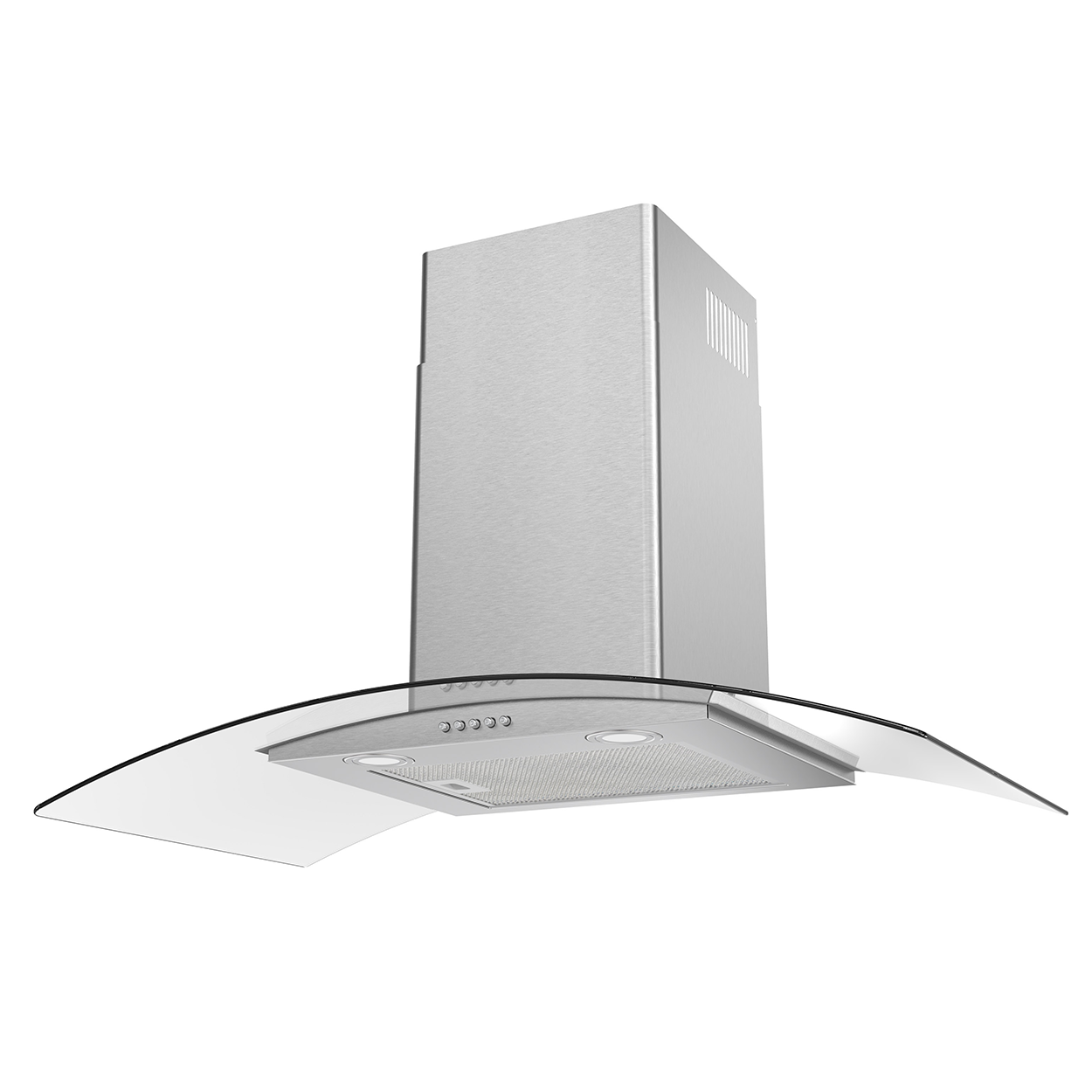 Foto 2 pulgar | Campana Pared Ihd Ch Milan 90 Cm (36'') Purificadora Acero Inox Y Cristal