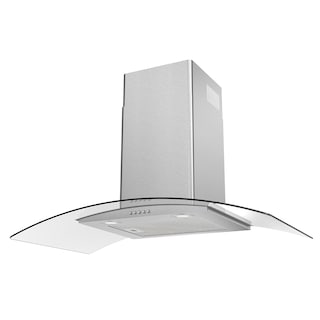 Foto 1 | Campana Pared Ihd Ch Milan 90 Cm (36'') Purificadora Acero Inox Y Cristal
