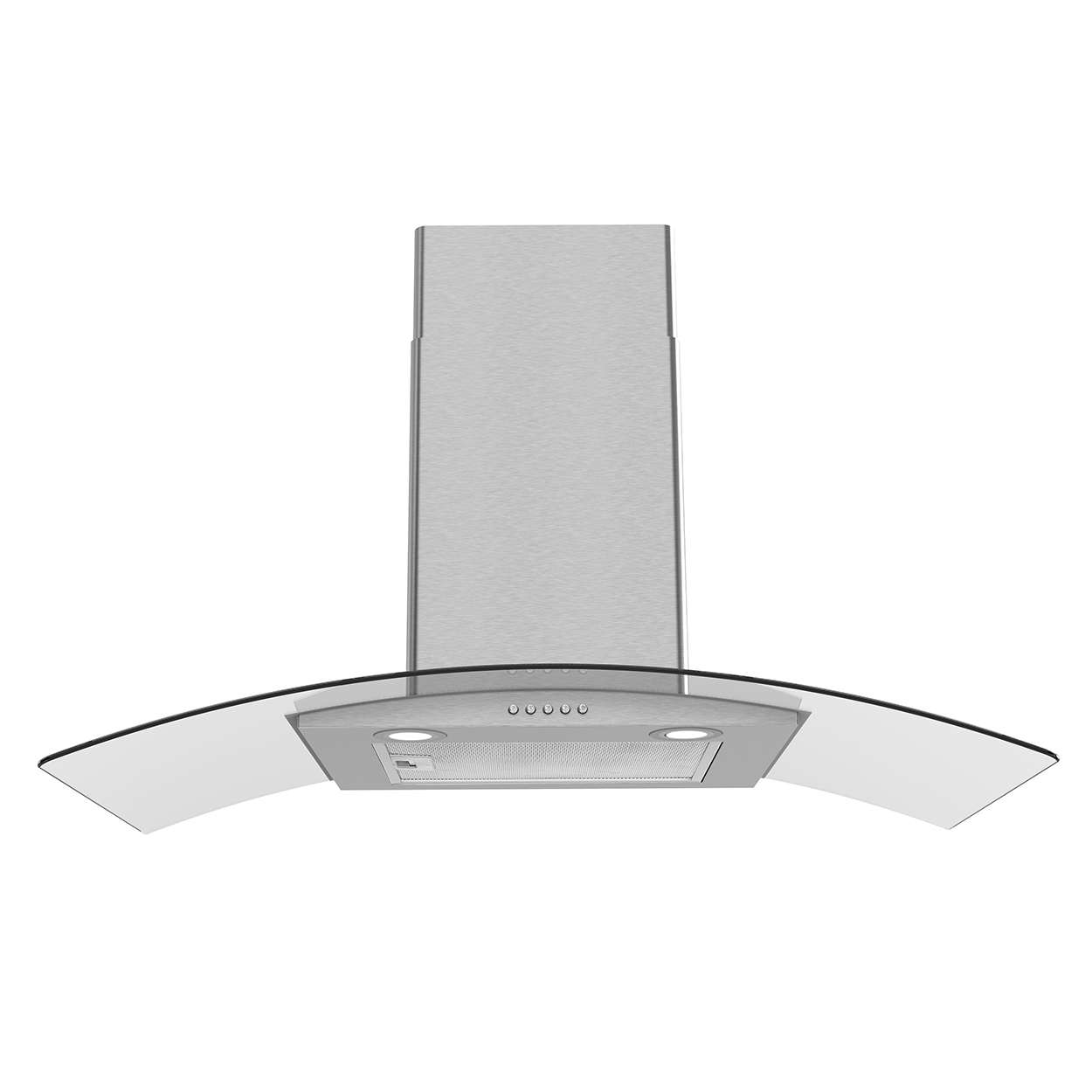 Foto 3 pulgar | Campana Pared Ihd Ch Milan 90 Cm (36'') Purificadora Acero Inox Y Cristal