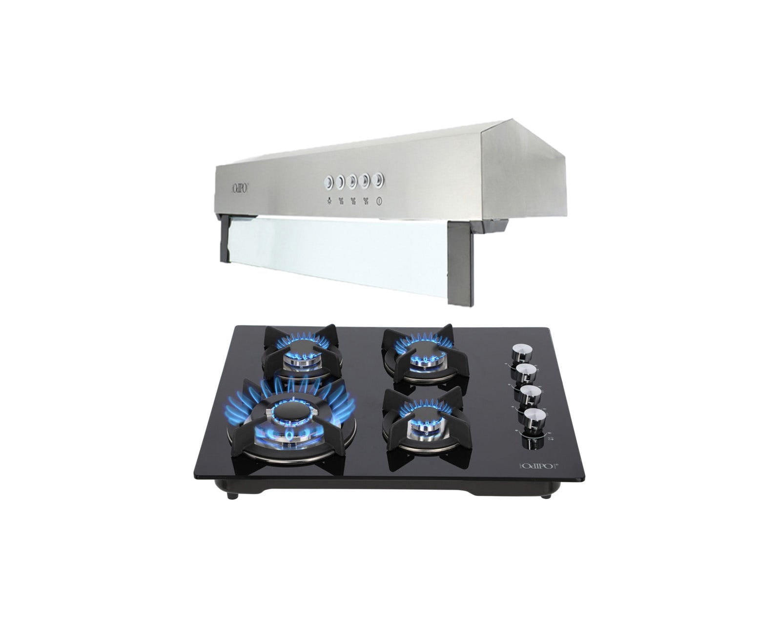Campana de Pared con Parrilla Odipo Thory 80 + Clio 2 Piezas $4,678