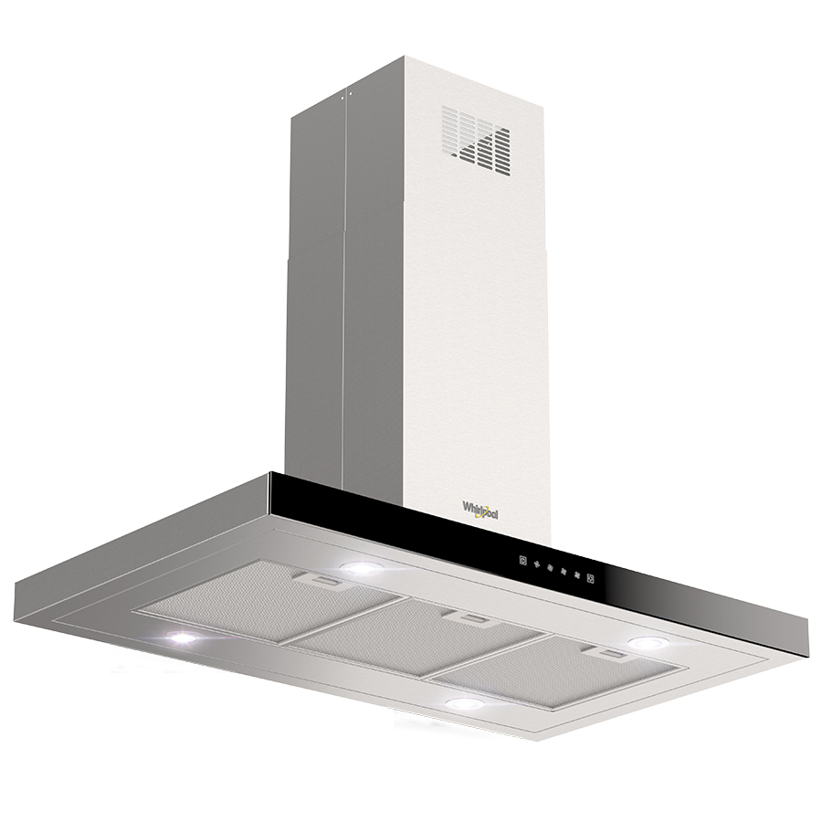 Foto 5 pulgar | Campana Whirlpool WHI1010S Gris de Isla 100 CM Acero Inoxidable