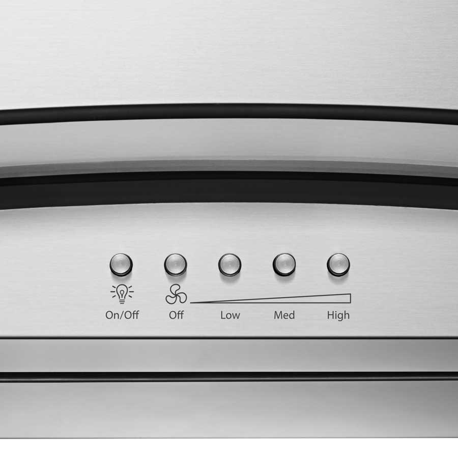 Foto 3 pulgar | Campana Whirlpool De Pared 90 Cm Led Acero Inoxidable Wvw75uc6ds