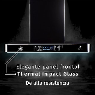 Foto 5 | Campana Supra Legacy Extractora para Pared 90 cm Negra