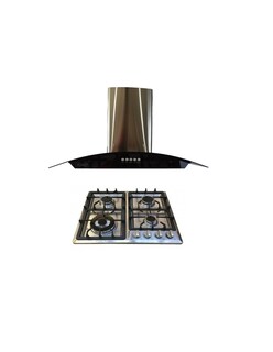 Foto 1 | Kit Campana de 90 cm y Parrilla de 60 cm en Acero Inoxidable