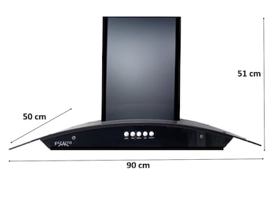 Foto 6 | Kit Campana Purificadora y Parrilla de 5 Quemadores en Cristal Negro de 90 cm