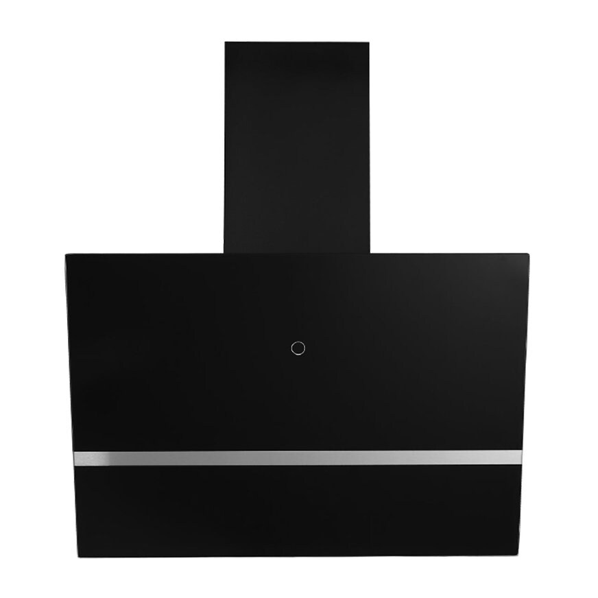 Campana Pared Eb Técnica Eb-332 De 60 Cm Purificadora Acero Negro Y Cristal $7,719