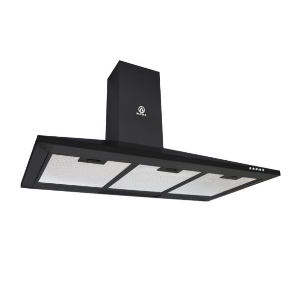 Foto 2 | Campana Supra Decorativa De 90cm De Acero Inox Negro